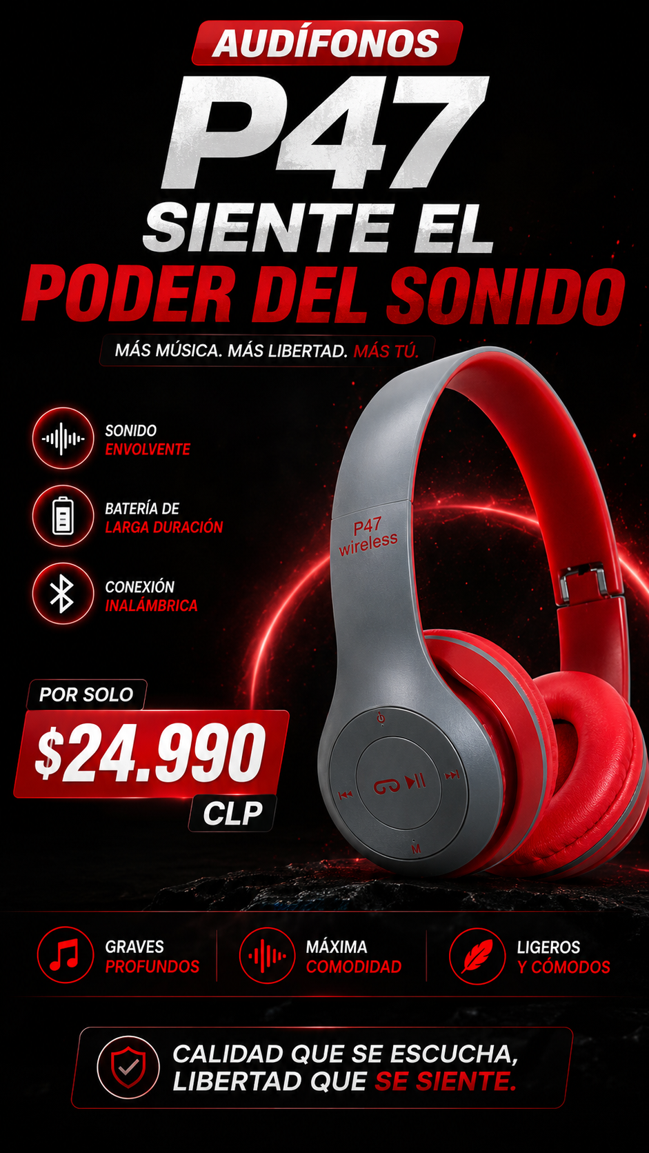Audífonos  Inalambricos p47